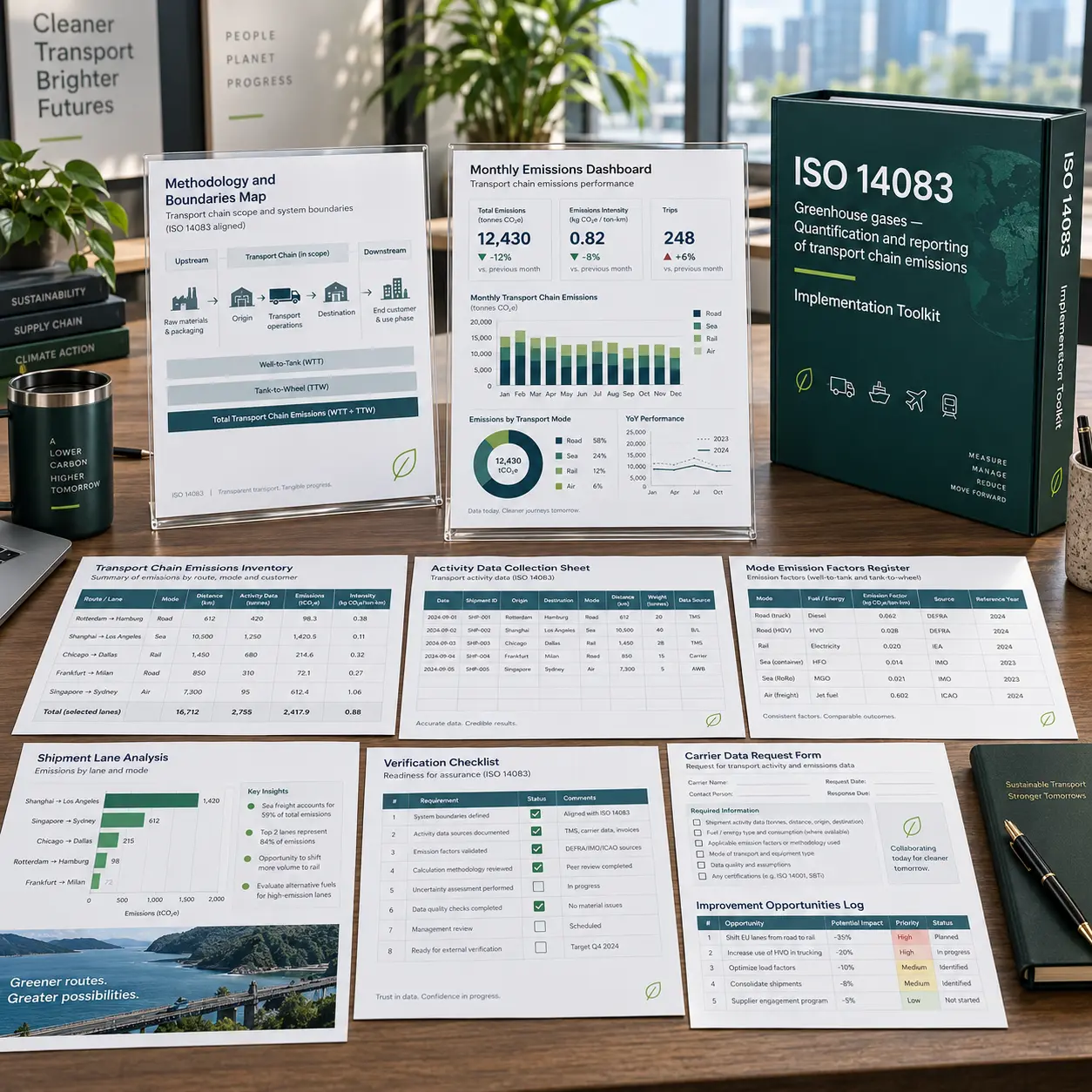 ISO 14083:2023 Transport Chain Greenhouse Gas Emissions Implementation Toolkit