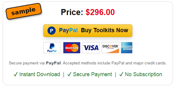 ISO Toolkit price and PayPal Buy Toolkits Now button